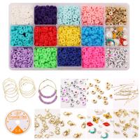 DIY Jewelry Finding Kit, Zinc Alloy, with Plastic Box & Polymer Clay, plated cm 