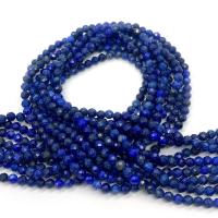 Perles de pierre lasurite naturelles, Lapis lazuli, Rond, DIY & normes différentes pour le choix & facettes, bleu Environ 14.96 pouce, Vendu par brin