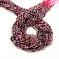 Natural Tourmaline Beads, Round, DIY & faceted, mixed colors Approx 14.96 