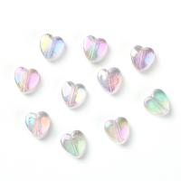 Transparent Acrylic Beads, Heart, DIY, mixed colors 
