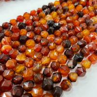 Natural Miracle Agate Beads, Star Cut Faceted & DIY, mixed colors Approx 38 cm 