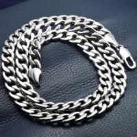 Мода нержавеющей стали ожерелье цепь, цепь из нержавеющей стали, Палку, плакирован серебром, различной длины для выбора & Мужская, серебряный, продается PC