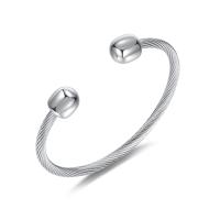 Stainless Steel Cuff Bangle, 304 Stainless Steel, Vacuum Ion Plating, Adjustable & fashion jewelry & for woman 4mm Approx 6.89 Inch 