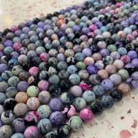 Natürliche Feuerachat Perlen, DIY, gemischte Farben, Länge:ca. 38 cm, verkauft von Strang