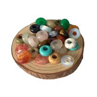 Perles de pierre gemme mixte, Pierre naturelle, Plat rond, poli, DIY & différents matériaux pour le choix, plus de couleurs à choisir Vendu par PC