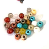 Perles de pierre gemme mixte, Pierre naturelle, Rond, poli, DIY & différents matériaux pour le choix, plus de couleurs à choisir, 8mm Environ 2.5mm, Vendu par PC