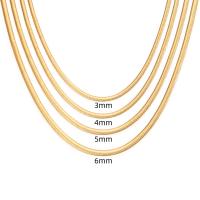 Fashion Stainless Steel Necklace Chain, 304 Stainless Steel Chain, Stick, Vacuum Plating & Unisex 