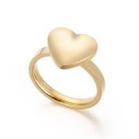 Stainless Steel Finger Ring, 304 Stainless Steel, Heart, plated, fashion jewelry 3mm 