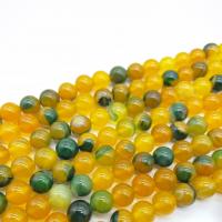 Gemischte Achat Perlen, rund, DIY, gemischte Farben, Länge:ca. 38 cm, verkauft von Strang
