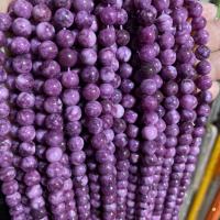 натуральный лепидолит Бусины, Круглая, DIY, фиолетовый, длина:Приблизительно 38 см, продается Strand
