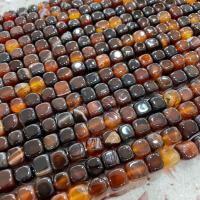 Natural Miracle Agate Beads, Square, polished, DIY, mixed colors, 8mm Approx 38 cm, Approx 