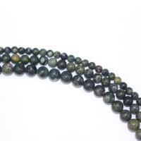 Natural Stone Beads, Round, DIY green Approx 40 cm 