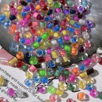 Color Lined Glass Seed Beads, Glass Beads, Round, DIY 4mm, Approx 