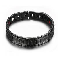 316L Stainless Steel Bracelet, Vacuum Ion Plating, fashion jewelry & for man, black, 13mm Approx 8.27 Inch 
