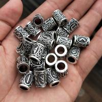 Zinc Alloy Large Hole Beads, Column, antique silver color plated Inner Approx 6mm 