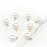 Resin Jewelry Pendant, Vacuum Plating, fashion jewelry & polished & DIY & imitation pearl [