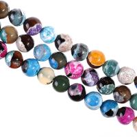 Natürliche Feuerachat Perlen, DIY, gemischte Farben, Länge:ca. 38 cm, verkauft von Strang
