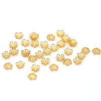 Iron Bead Caps, Flower, plated, DIY 10mm, Approx 