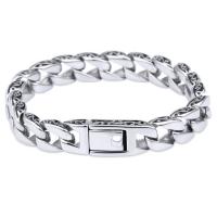 Titanium Steel Bracelet, titanium steel watch band clasp, radiation protection & for man, silver color, 11mm Approx 21 cm 