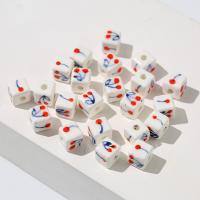 Kunstdruck Porzellan Perlen, Kirsche, DIY & verschiedene Größen vorhanden, gemischte Farben, verkauft von PC