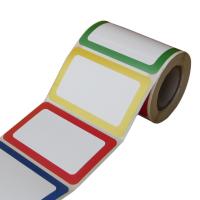 Adhésif-Autocollant étiquettes adhésives, pilier, Impression, multicolore Vendu par bobine