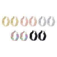 Stainless Steel Hoop Earring, 304 Stainless Steel, Vacuum Ion Plating, fashion jewelry & for woman & hollow 7*21mm 
