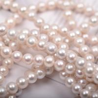 Round Cultured Freshwater Pearl Beads, natural, DIY, white, 10mm Approx 14.96 Inch 