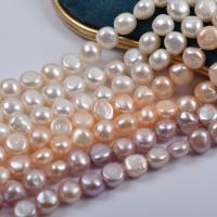 Button Cultured Freshwater Pearl Beads, natural, DIY 10-11mm Approx 36-38 cm 