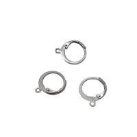 Stainless Steel Hoop Earring Component, 304 Stainless Steel, machine polished, fashion jewelry & DIY & Unisex, original color 