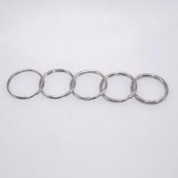 Stainless Steel Key Split Ring, 304 Stainless Steel, Round, machine polished, DIY & Unisex original color 