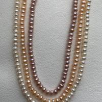 Round Cultured Freshwater Pearl Beads, DIY 3-4mm Approx 14.97 Inch 