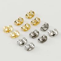 Stainless Steel Earring Stud Component, 304 Stainless Steel, Galvanic plating, DIY & Unisex 