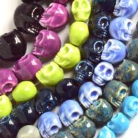 Synthetic Turquoise Beads, Skull, handmade, DIY 