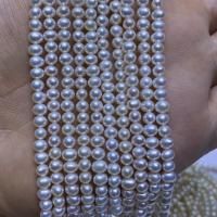 Round Cultured Freshwater Pearl Beads, DIY, white, 4-5mm Approx 15.75 Inch 