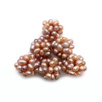 Ball Cluster Cultured Pearl Beads, Freshwater Pearl, polished, DIY 