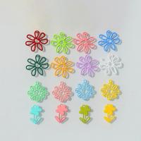 pendentifs de fleur en alliage zinc, alliage de zinc, vernis au four, DIY & styles différents pour le choix, plus de couleurs à choisir, Vendu par PC