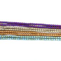 Perles hématite non-magnétique, pilier, Placage sous vide, DIY, plus de couleurs à choisir Environ 38 cm, Vendu par brin
