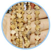 Perles de pierre gemme mixte, Pierre naturelle, croix, DIY & différents matériaux pour le choix, plus de couleurs à choisir Vendu par brin