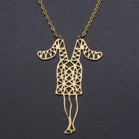Titanium Steel Necklace, titanium steel lobster clasp, Skirt, polished, Unisex cm 