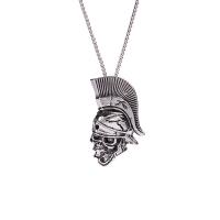 Titanium Steel Sweater Necklace, for man & hollow, original color Approx 27.6 Inch 