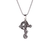 титан Свитер ожерелье, с кулон из цинкового сплава, Другое покрытие, разные стили для выбора & Мужский, длина:Приблизительно 27.6 дюймовый, продается PC