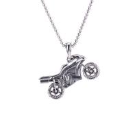 Titanium Steel Sweater Necklace, with zinc alloy bail, Motorcycle, plated, for man Approx 27.6 Inch 