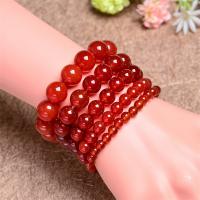 Red Agate Bracelet, Unisex & radiation protection Approx 6.6-8.2 Inch 