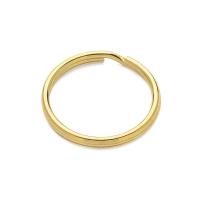 Brass Split Ring, Donut, gold color plated, DIY  golden 