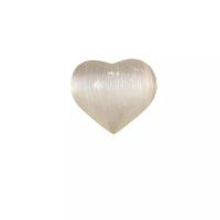 Gypsum Decoration, Heart, white, 50-60mm 