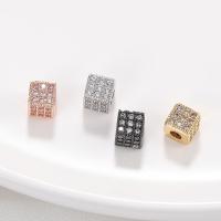 Brass Beads, plated, DIY & micro pave cubic zirconia 