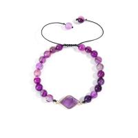 Cats Eye Bracelet, Adjustable & fashion jewelry & for woman, purple Approx 9-16 cm 