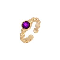 Zinc Alloy Cuff Finger Ring, gold color plated, fashion jewelry & for woman & with rhinestone 8mm, Inner Approx 18mm 