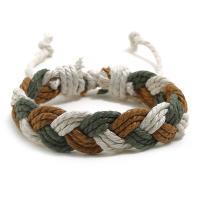 Cotton Fabric Bracelet, with 8-9cm extender chain, handmade, Adjustable & fashion jewelry & Unisex 18mm Approx 17-18 cm 