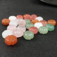 Perles de pierre gemme mixte, Citrouille, poli, DIY & différents matériaux pour le choix Vendu par PC
